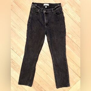Abercrombie & Fitch High-Rise 90’s Washed Black Jeans